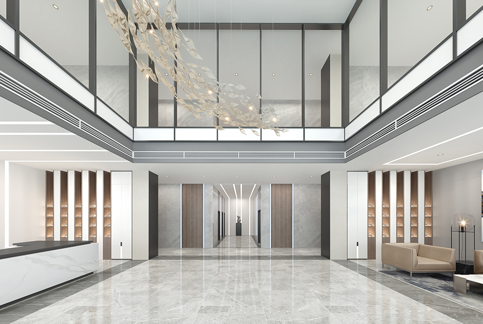 上海蘇邁特5A寫(xiě)字樓大堂裝修設(shè)計(jì)2