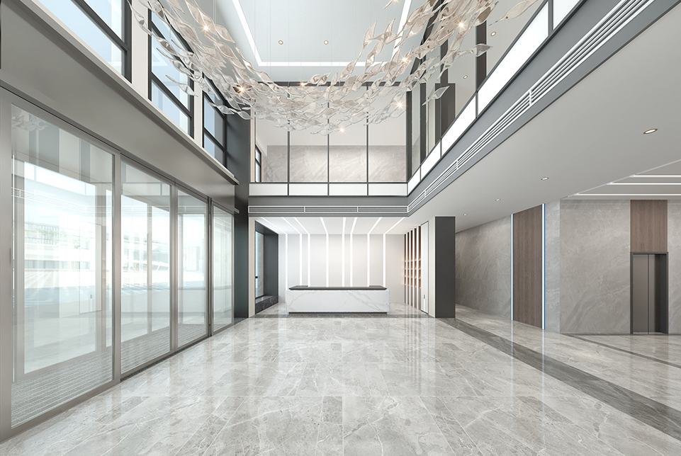 上海蘇邁特5A寫(xiě)字樓大堂裝修設(shè)計(jì)效果圖3