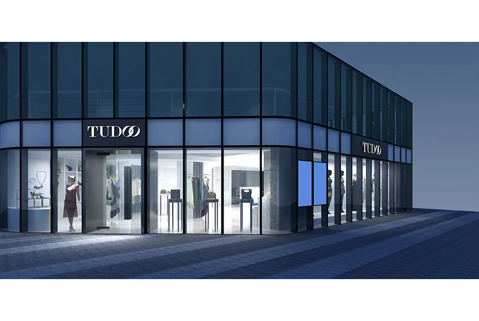 上海tudoo品牌服裝側店門裝修設計效果圖