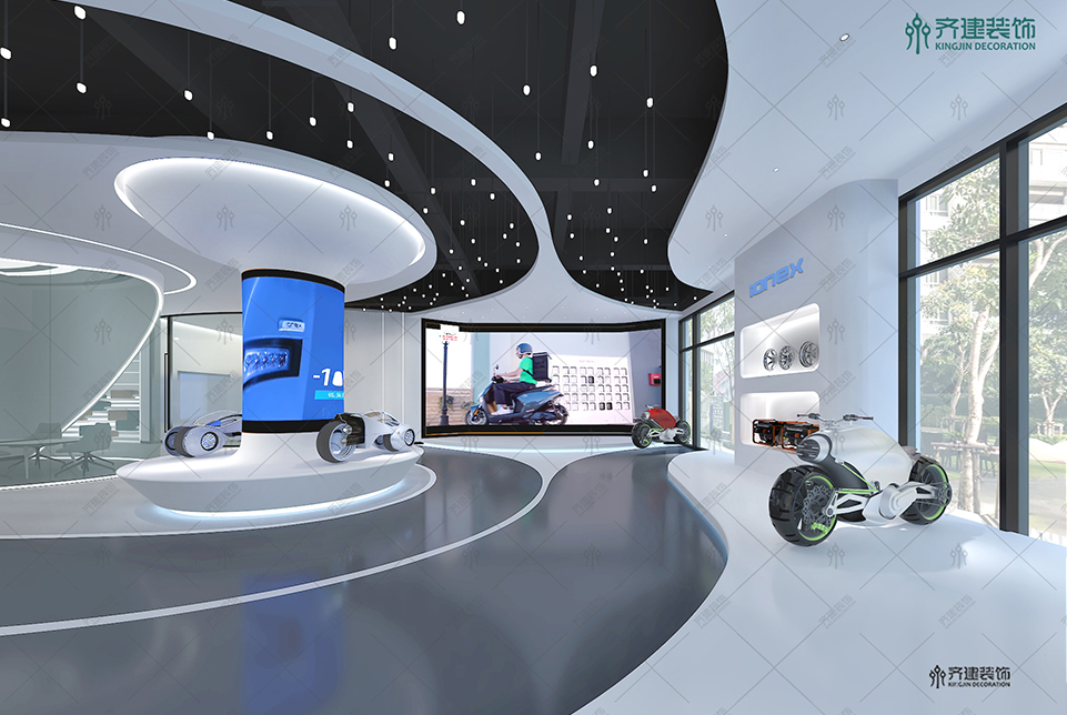 上海湯泉國際大廈辦公展廳裝修設計效果圖2