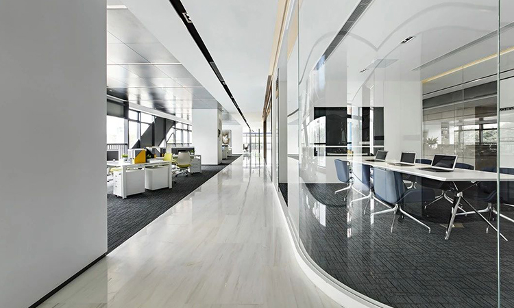 上海科技風開放辦公區裝修設計 上海科技風開放辦公區裝修設計