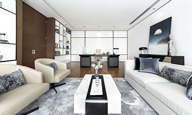 上海科技風總經理辦公室裝修設計 上海科技風總經理辦公室裝修設計