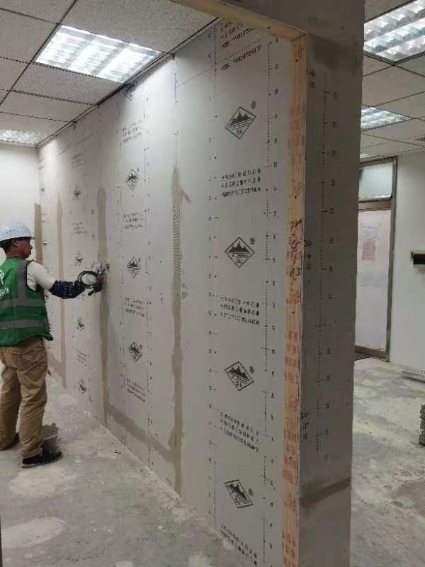 上海徐匯漕河涇幸福里誼園辦公室裝修施工現(xiàn)場(chǎng)