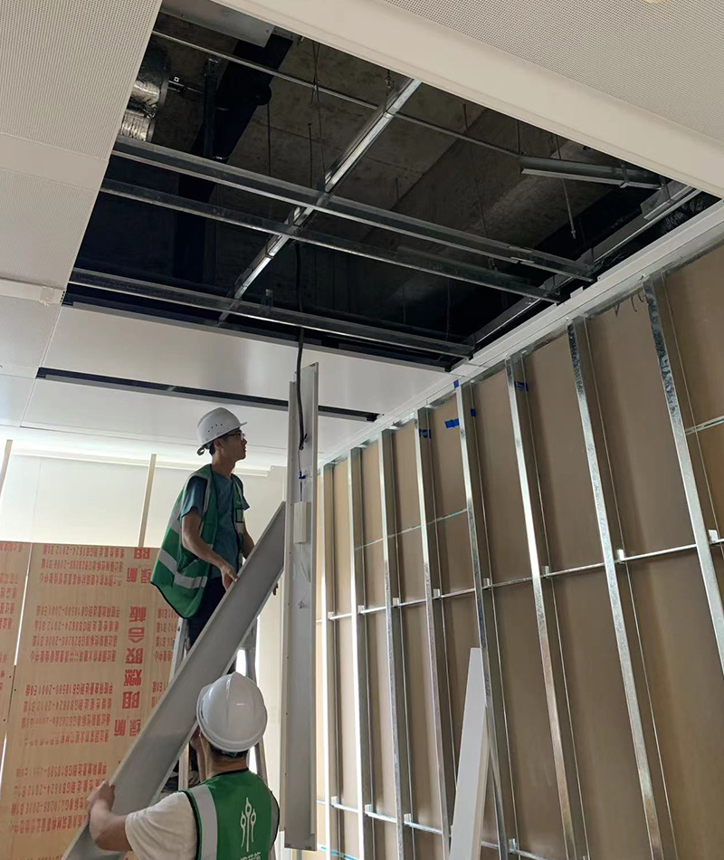 上海SK大廈辦公室裝修施工現場2 上海SK大廈辦公室裝修施工現場2