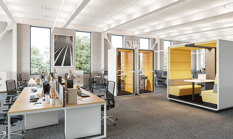 上海小型辦公室裝修隱私設計