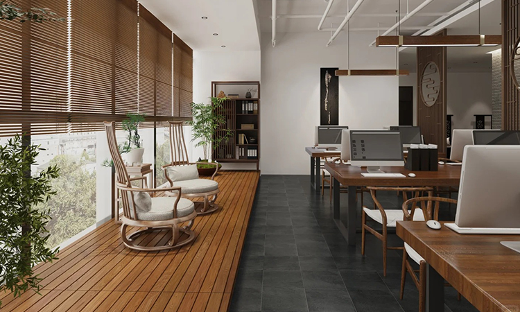 文化自信的企業名片，永不過時的新中式辦公室裝修風