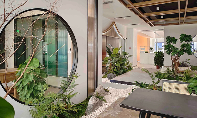 小規模綠植石景辦公室設計 小規模綠植石景辦公室設計