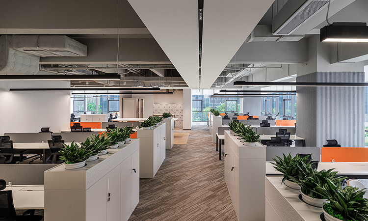 半開放式員工辦公區(qū)裝修要點(diǎn)