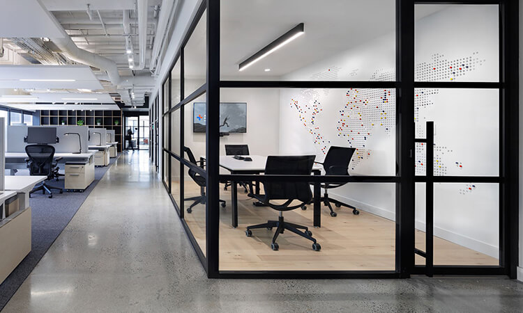 辦公室棕色玻璃隔斷間 辦公室棕色玻璃隔斷間